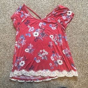 “Rewind” floral blouse